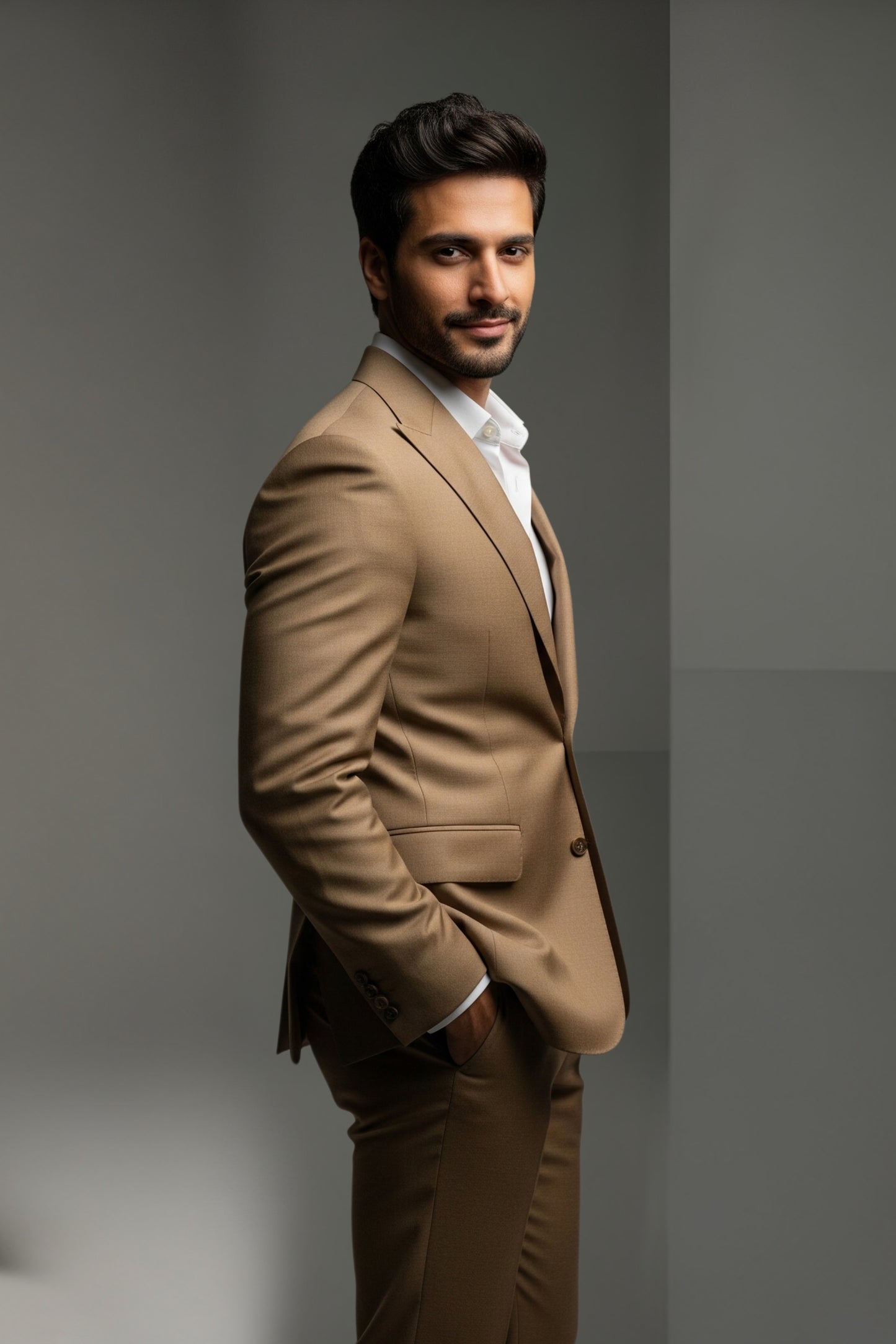 Classic Tan 2-Piece Suit