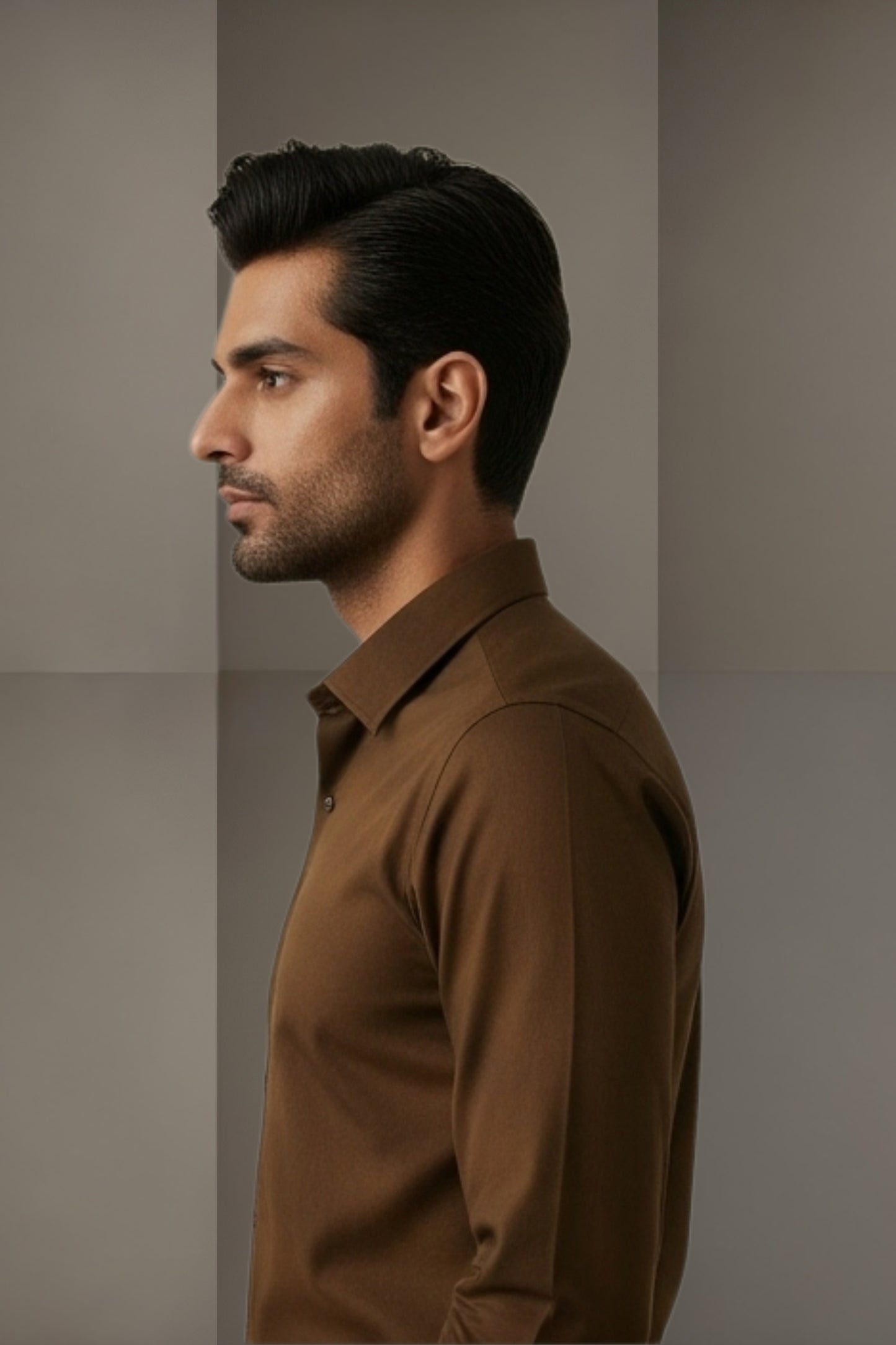 Espresso Brown Smart-Fit Shirt