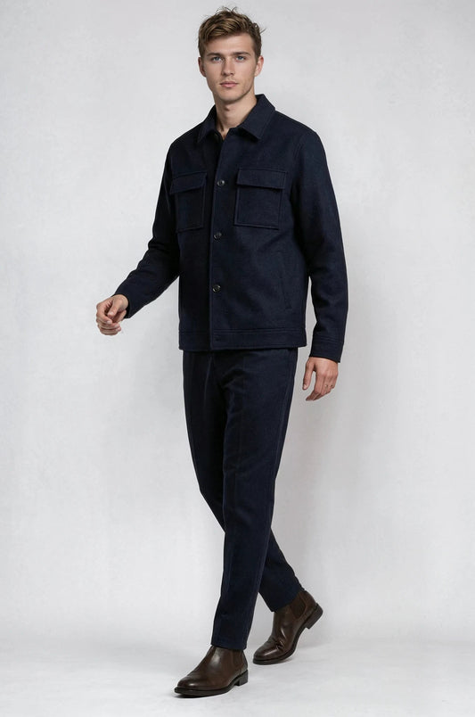 Classic Navy Shacket