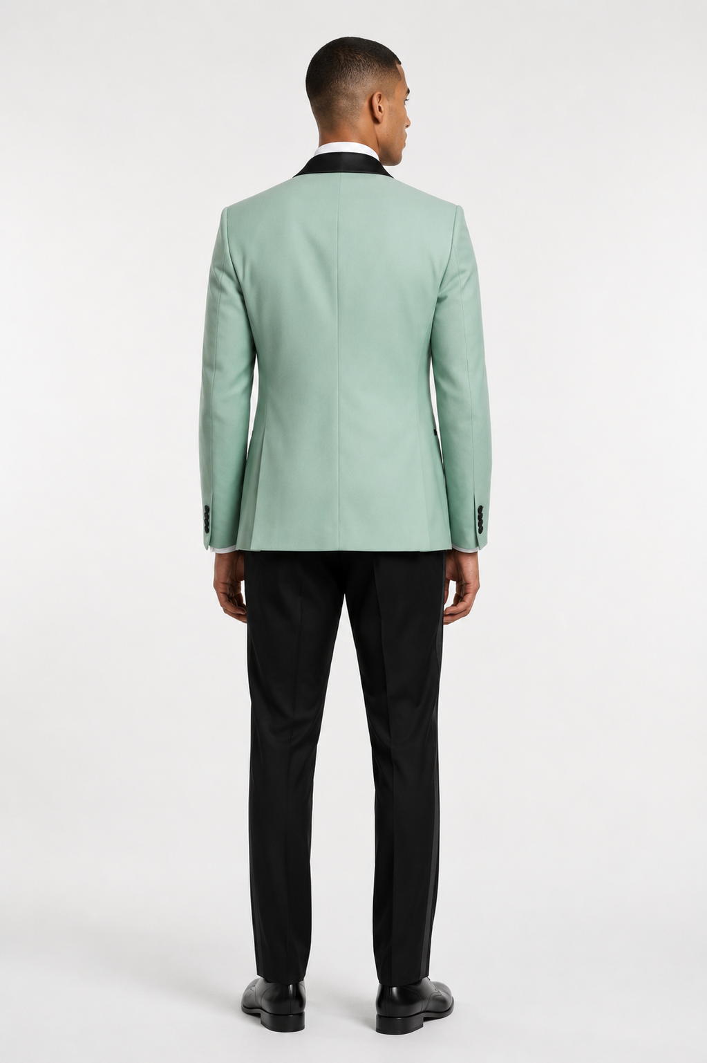 Blutailor Mint Green Broad Peak Lapel 2 piece Tuxedo