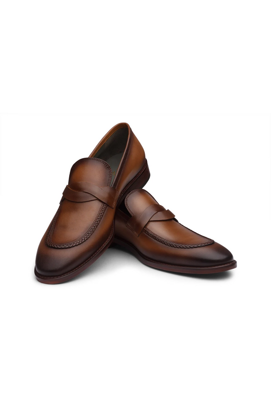 CULLMAN - CHESTNUT BROWN LEATHER SHOES