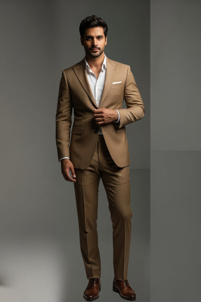 Classic Tan 2-Piece Suit