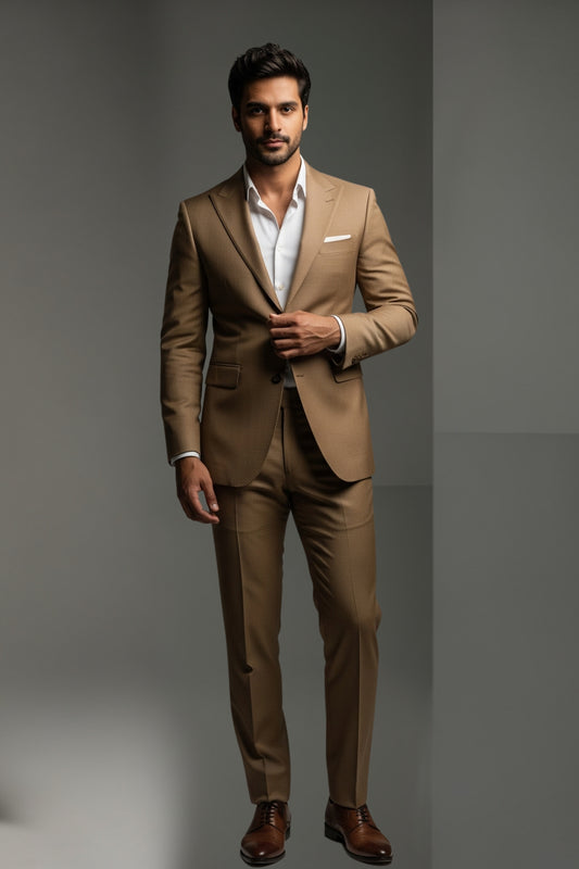 Classic Tan 2-Piece Suit