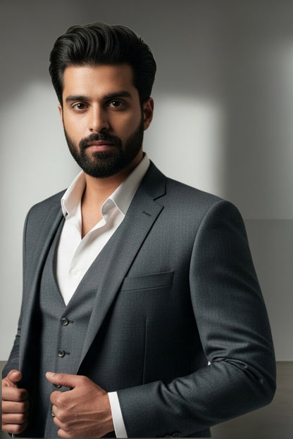 Charcoal Classic 3-Piece Suit