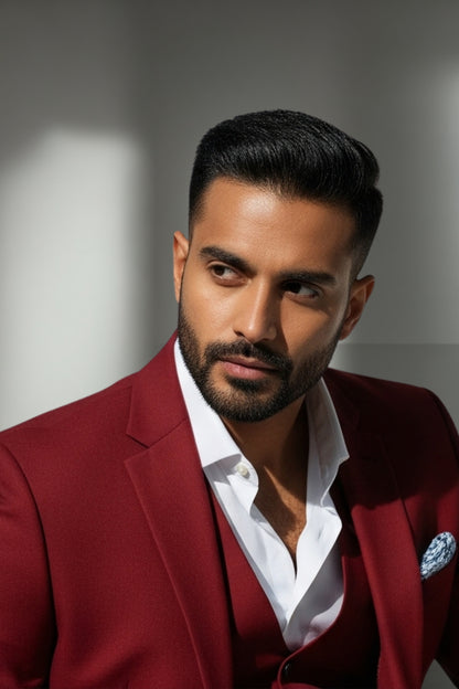The Maroon Classic 3-Piece Suit