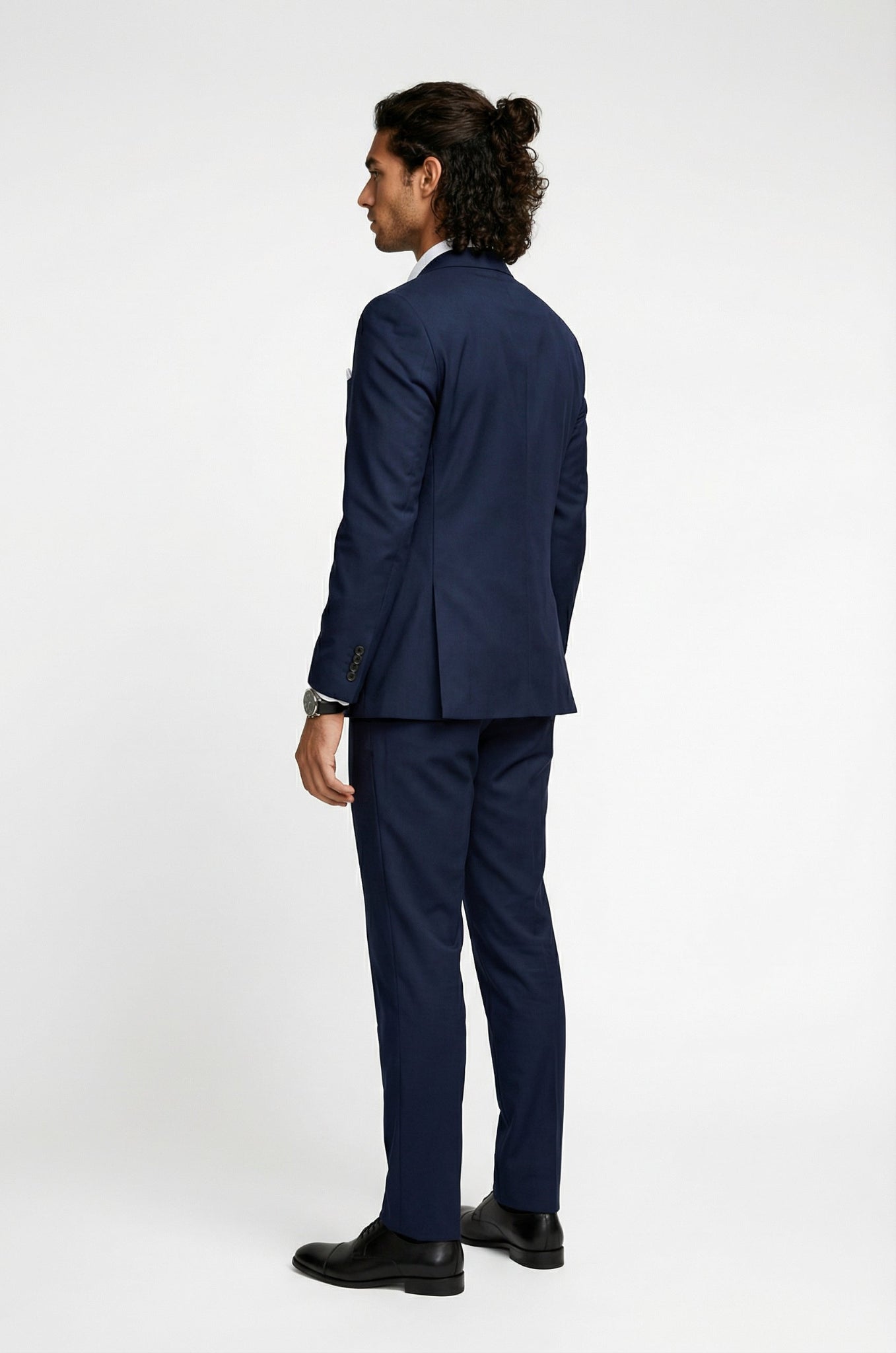 Signature Midnight Blue Terry Rayon 2-Piece Suit Collection