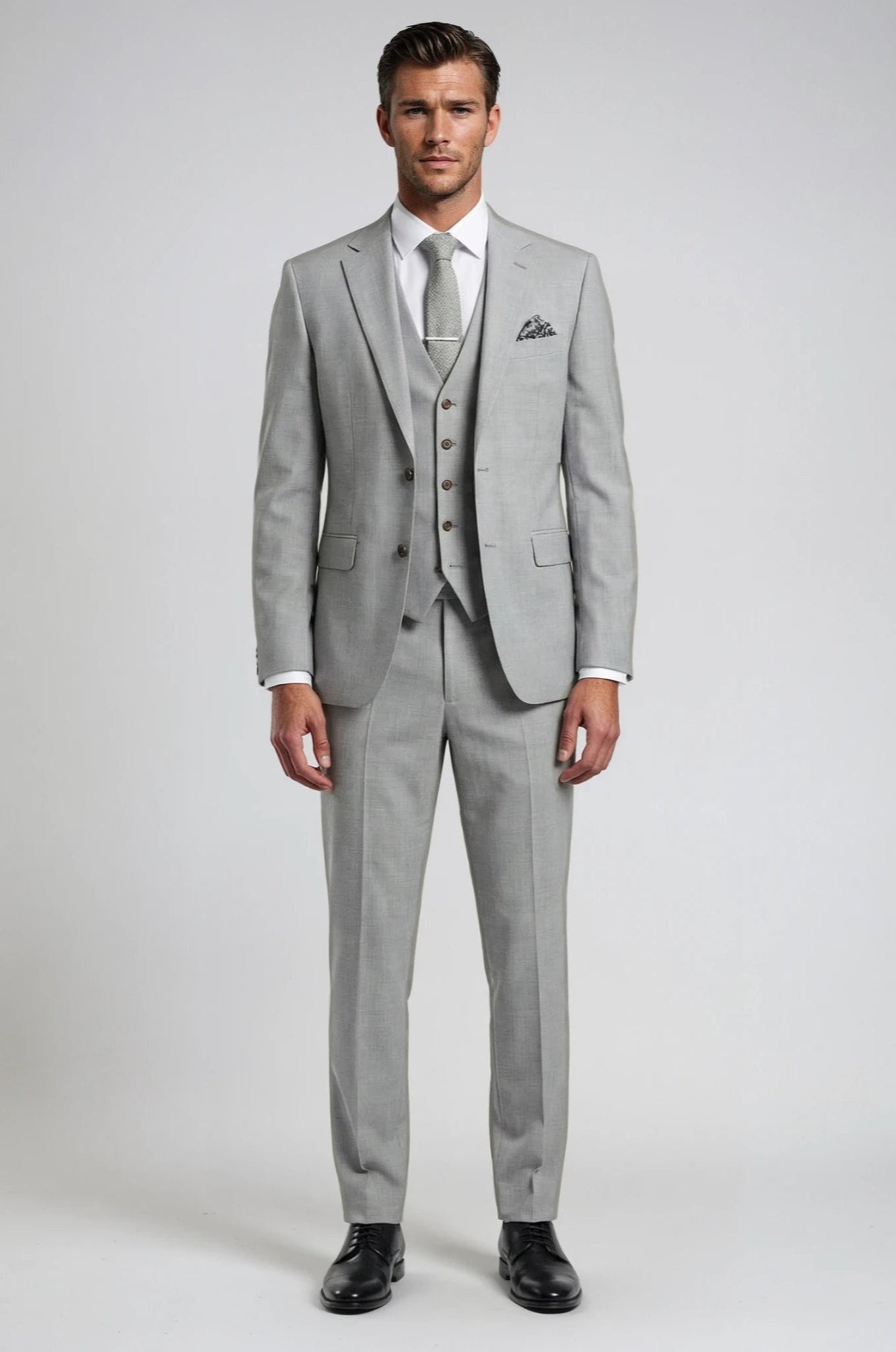 3 Piece Light Grey Suit