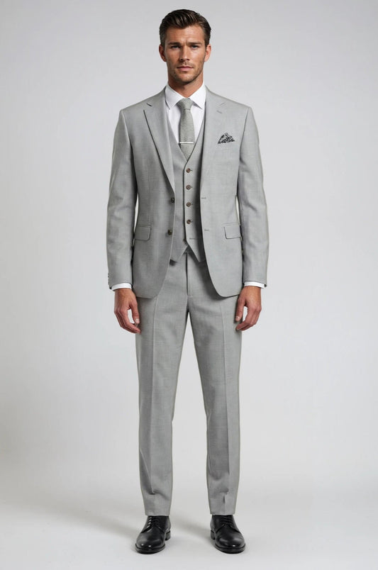 3 Piece Light Grey Suit