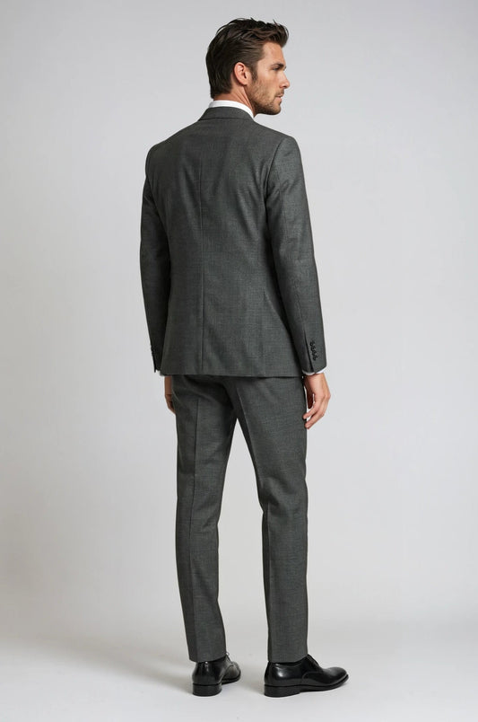 Charcoal Double Breasted Suit