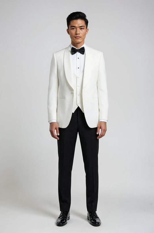 White Shawl Lapel Tuxedo
