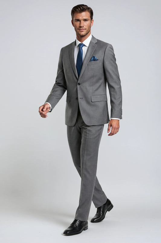 2 Piece Mid Grey Suit