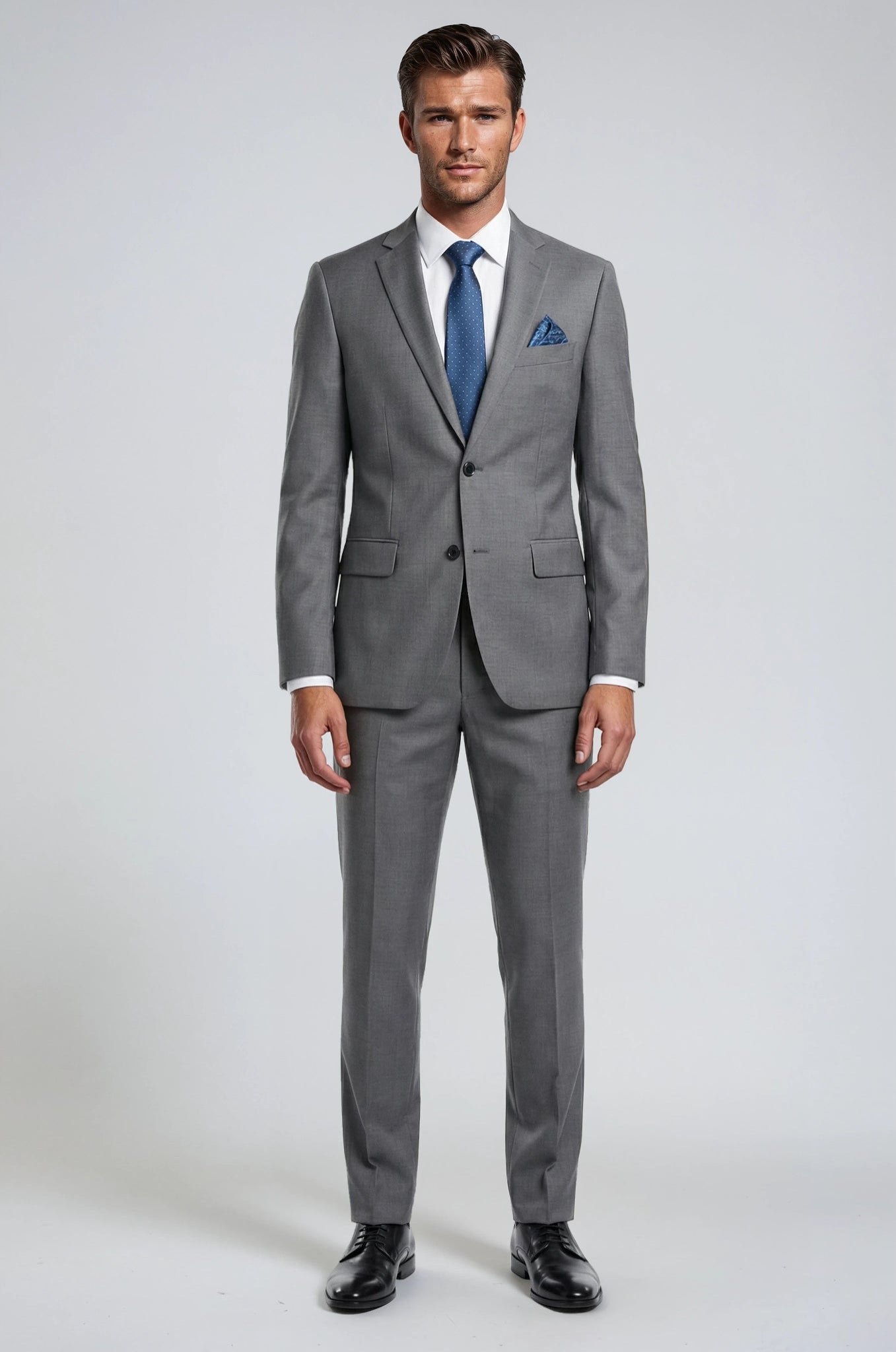 2 Piece Mid Grey Suit
