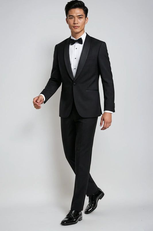 Black Shawl Lapel Tuxedo
