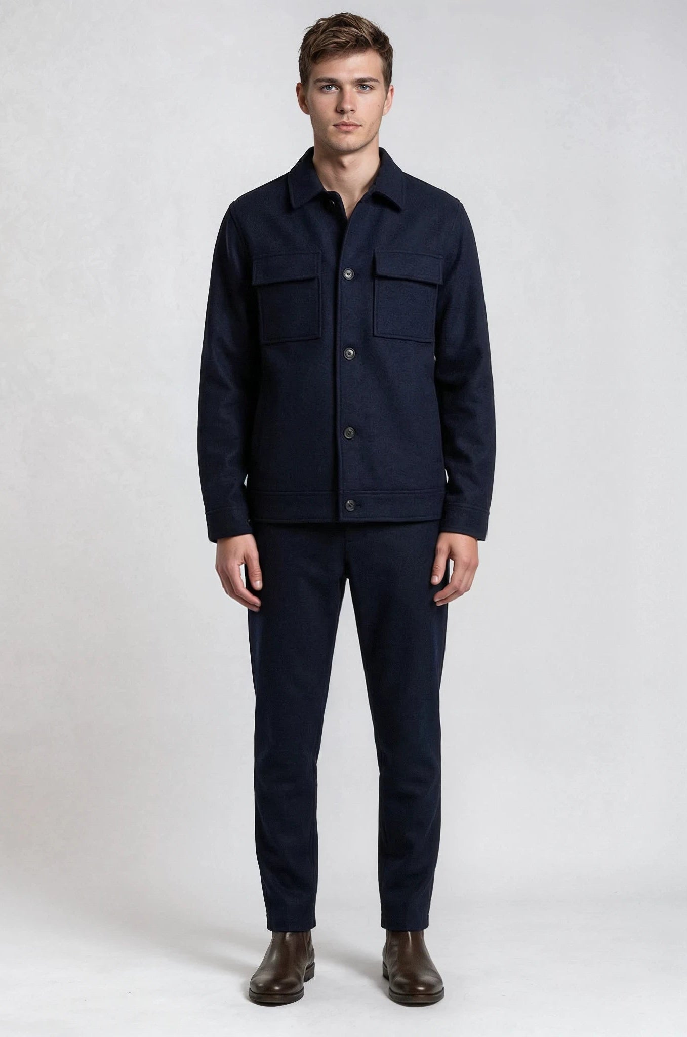 Classic Navy Shacket