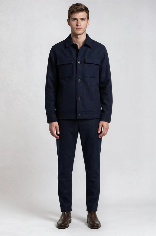 Classic Navy Shacket