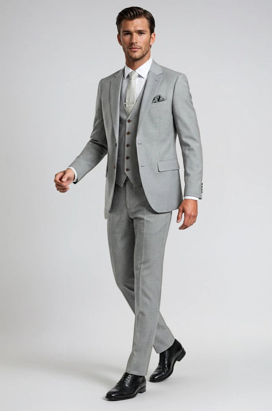 3 Piece Light Grey Suit