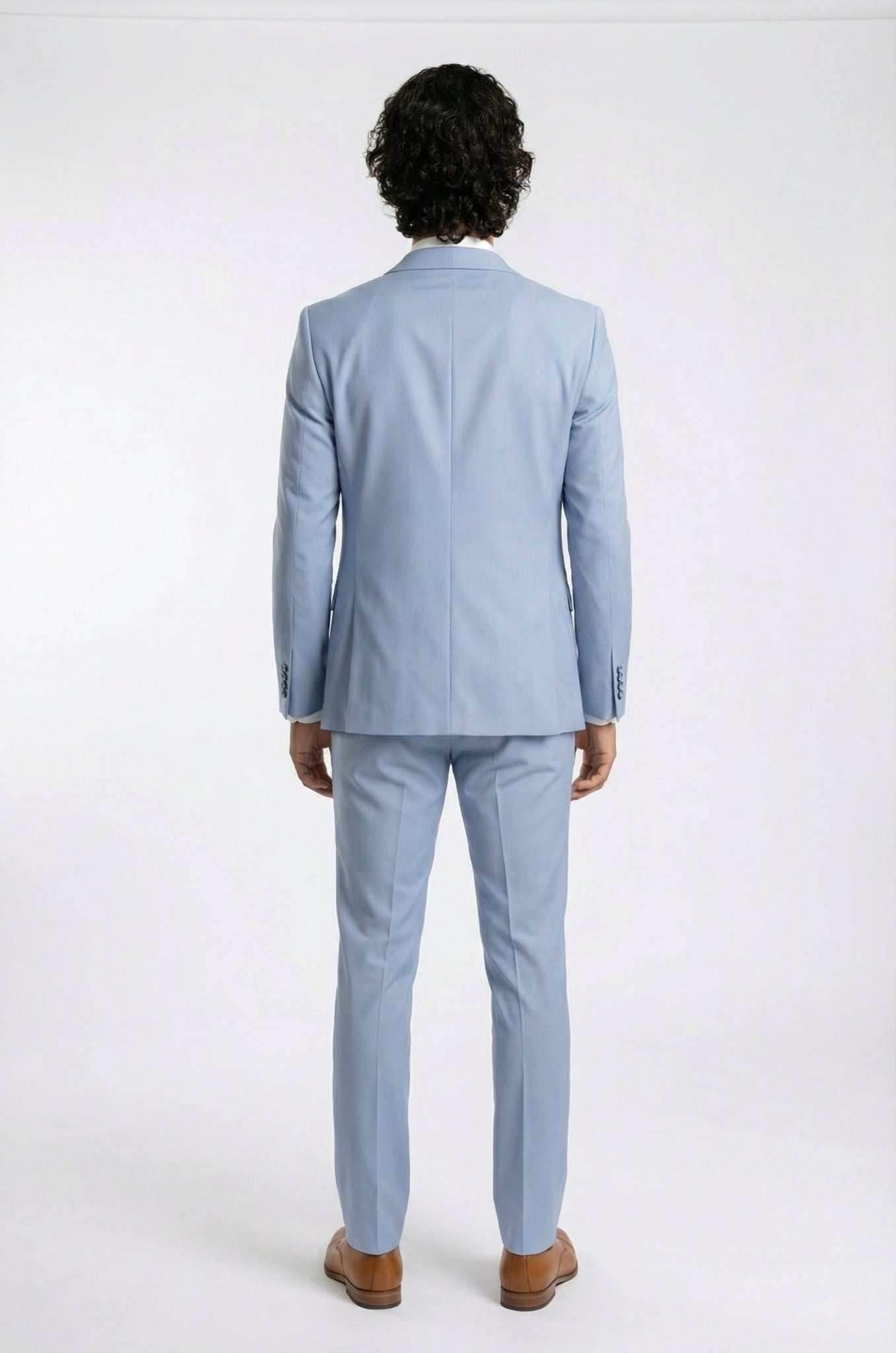 Signature Pastel Blue Terry Rayon 2-Piece Suit Collection