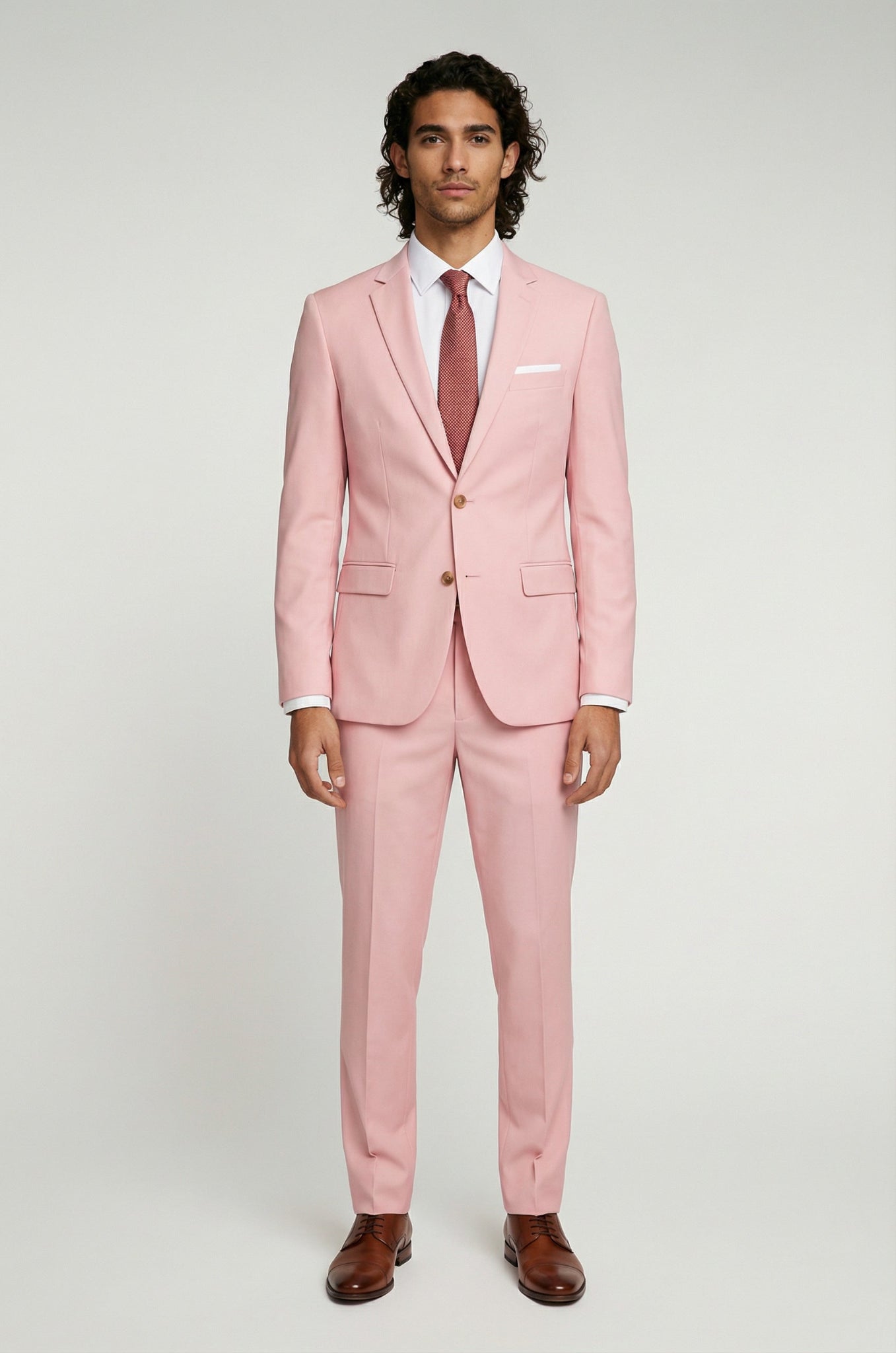 Signature Pink Terry Rayon 2-Piece Suit Collection
