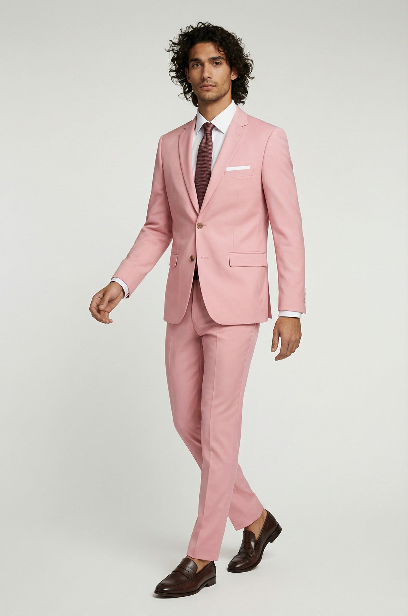 Signature Pink Terry Rayon 2-Piece Suit Collection