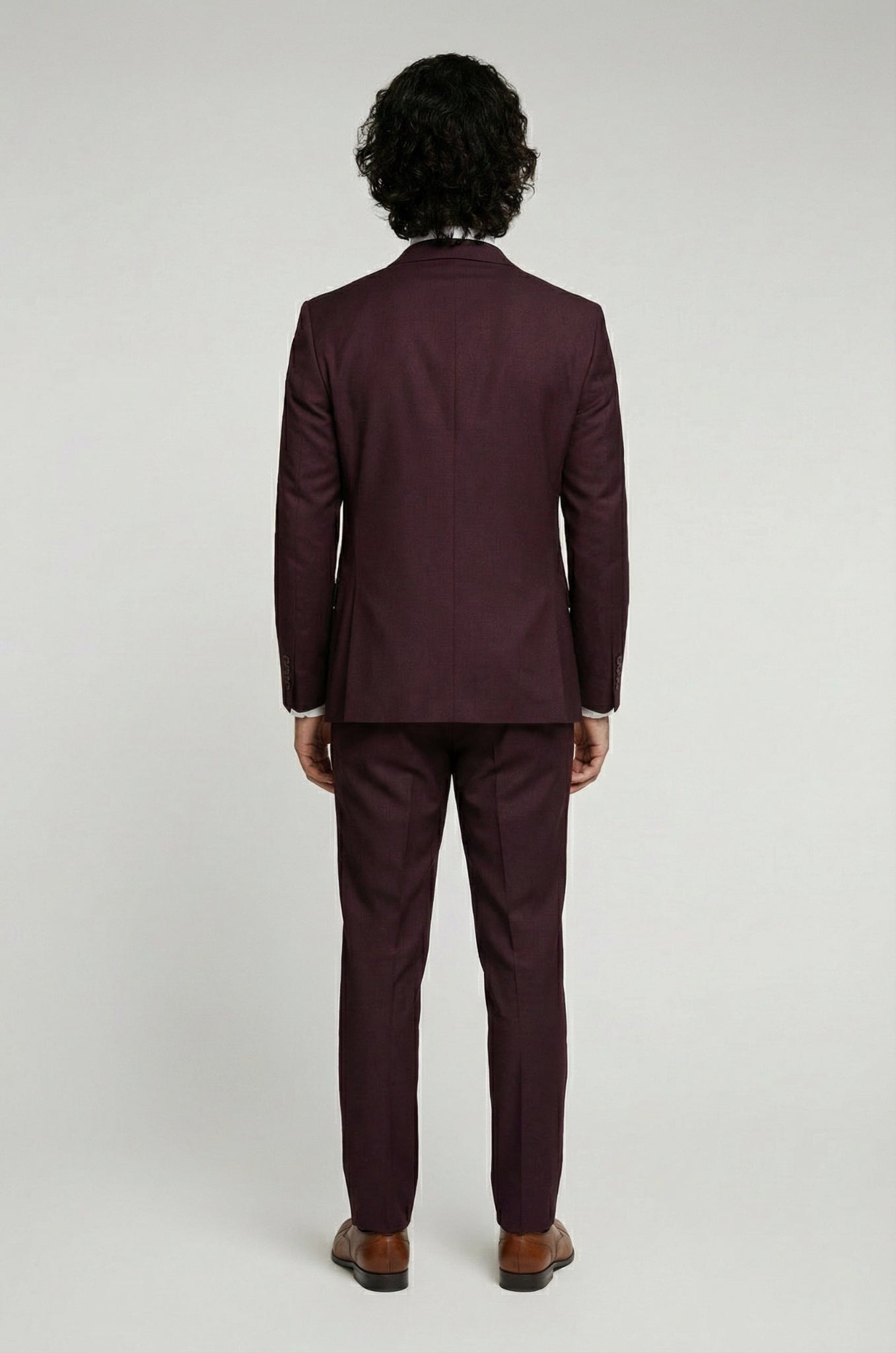 Plum Terry Rayon 3-piece suit