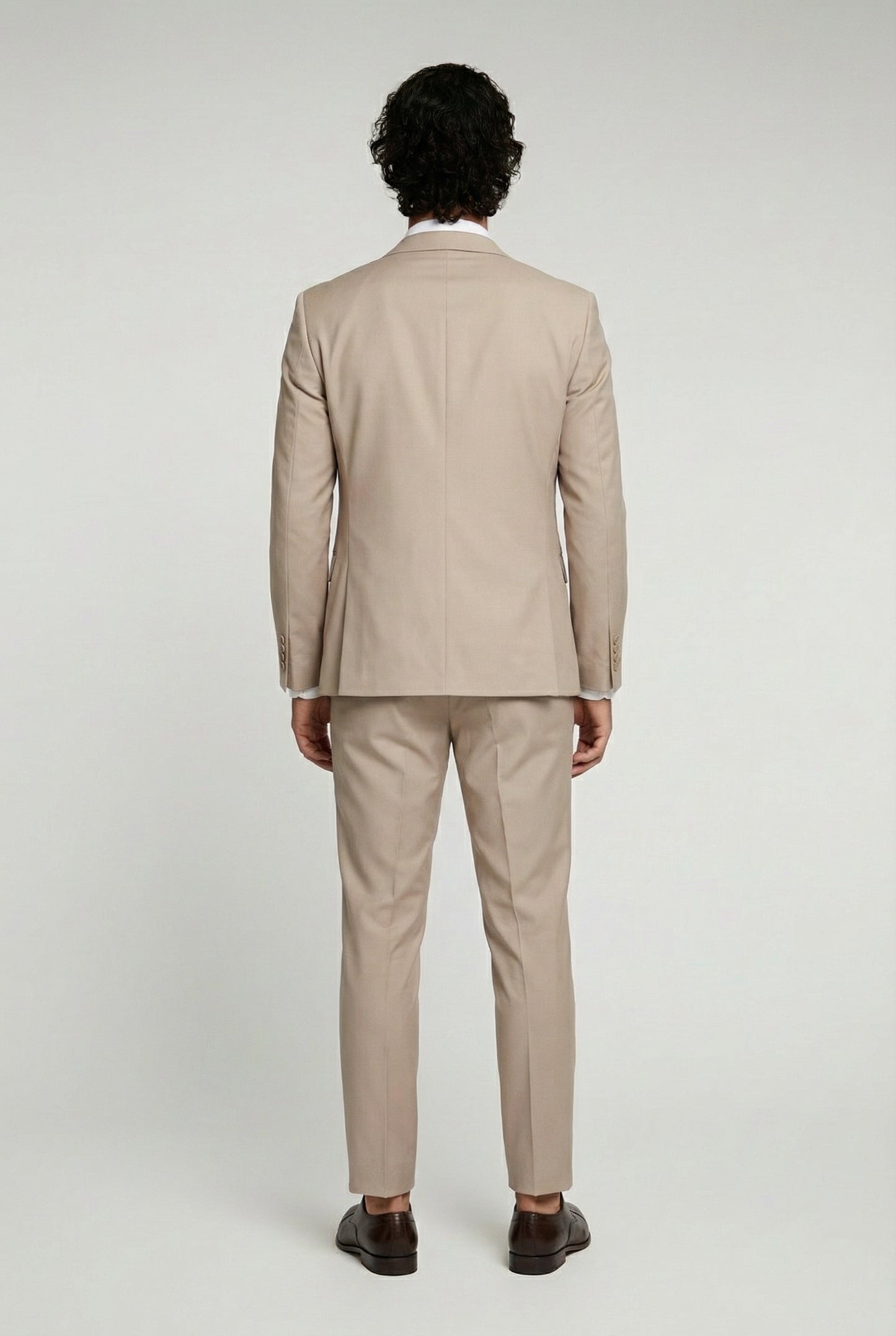 Tan Terry Rayon 3-piece suit