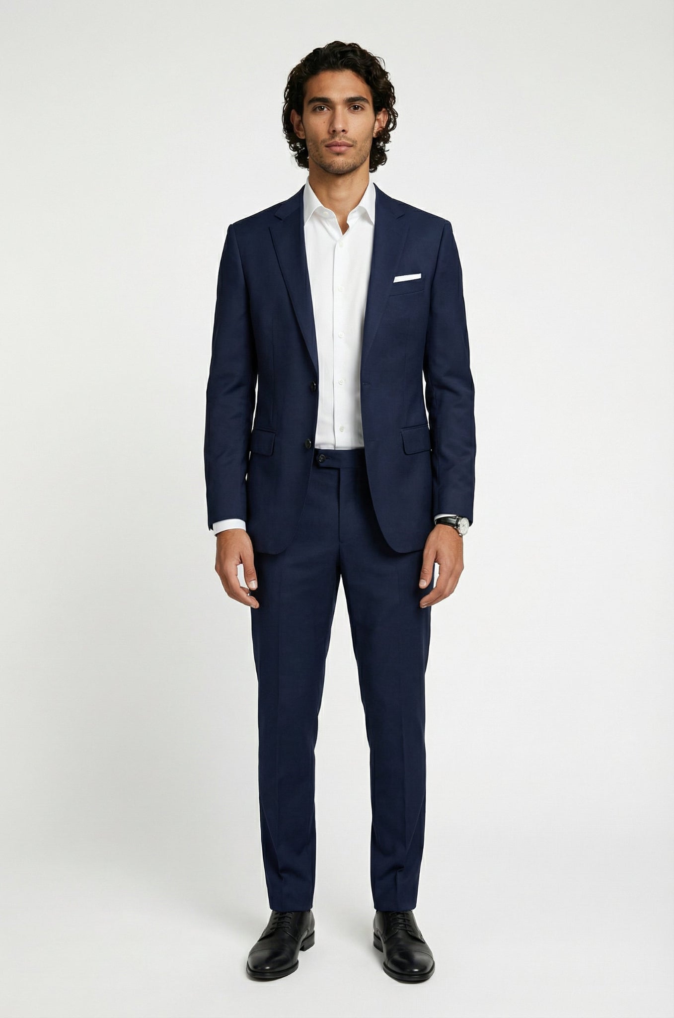 Signature Midnight Blue Terry Rayon 2-Piece Suit Collection