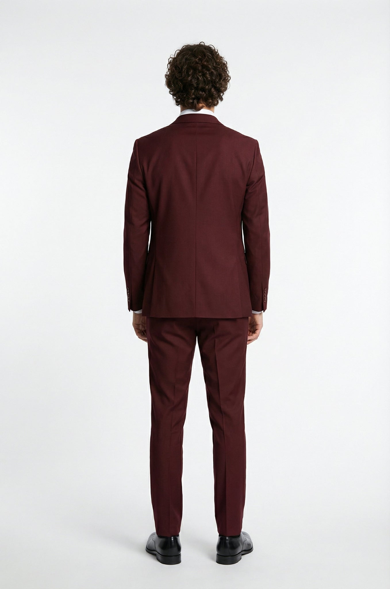 Wine Terry Rayon 3-piece suit