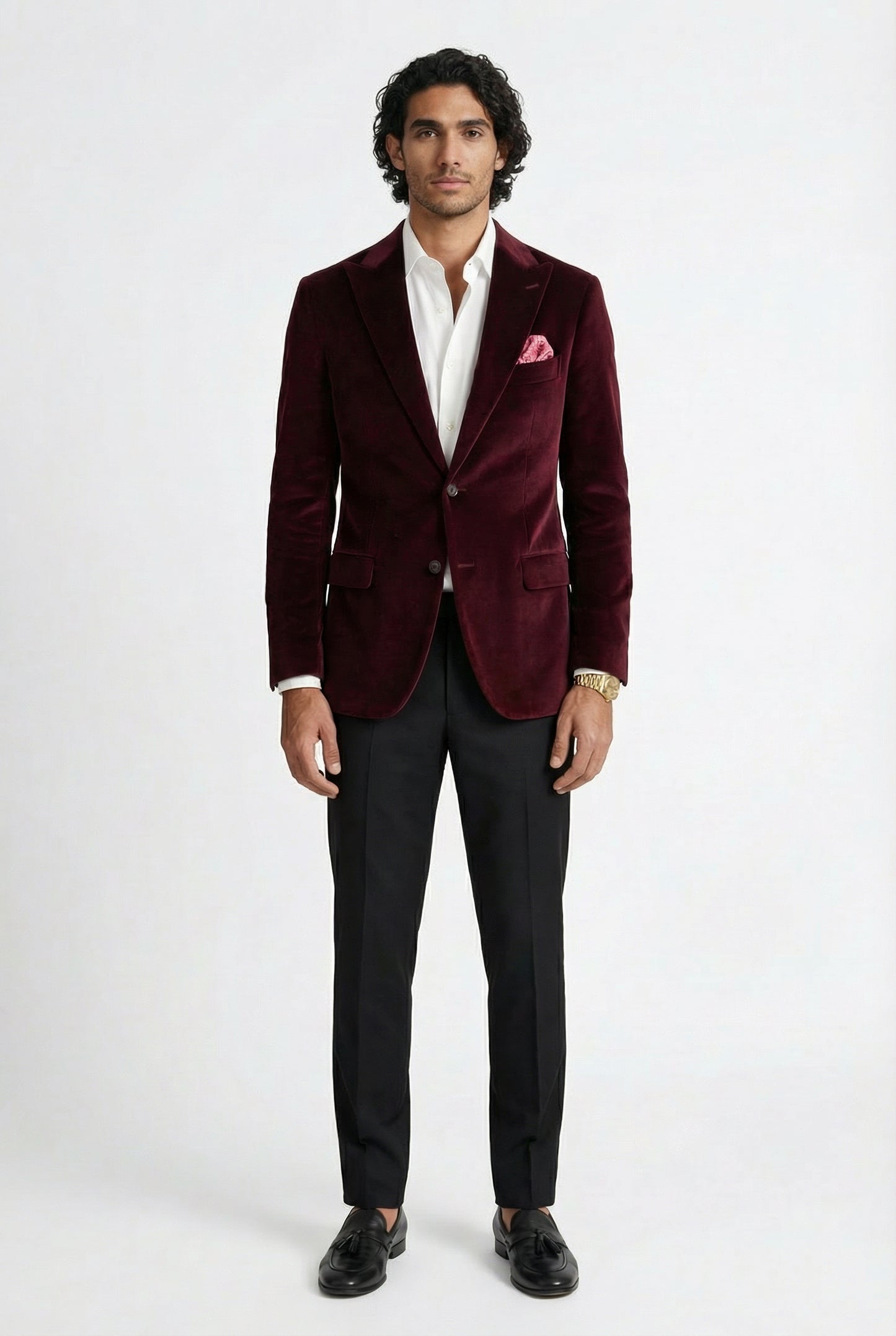 Wine Suede Blazer