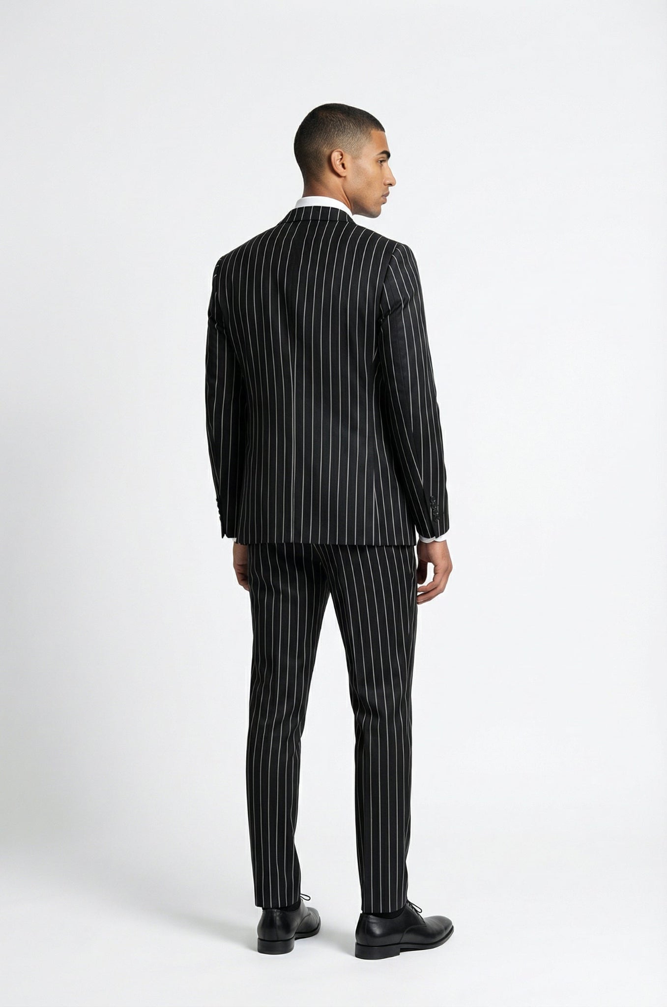 Blutailor Black Striped Suit