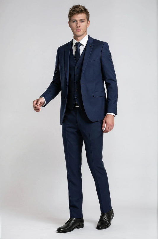 3 Piece Navy Blue Suit