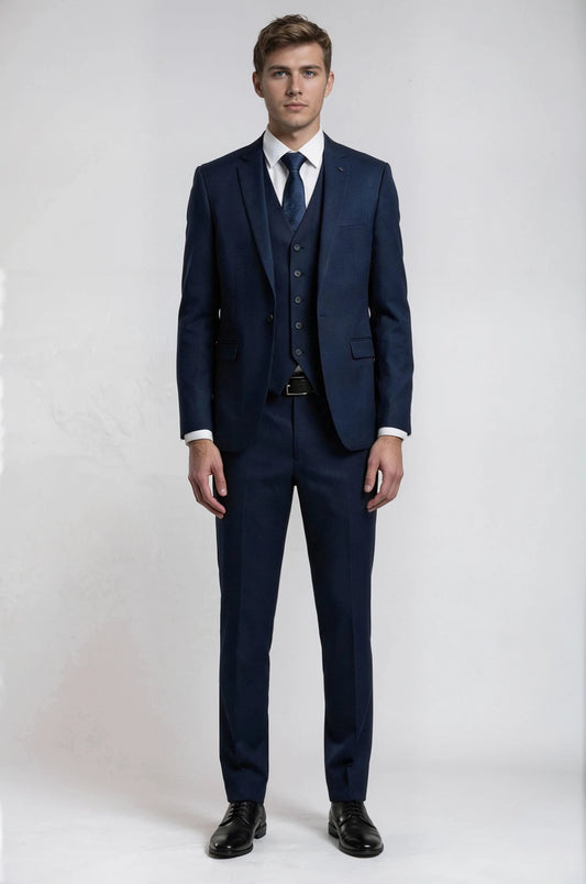 3 Piece Navy Blue Suit