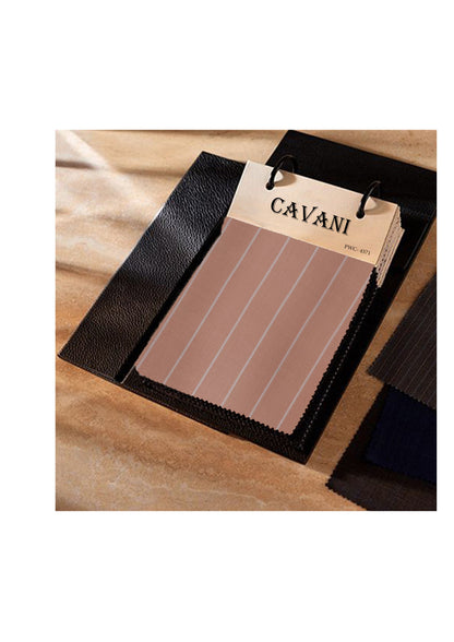 Cavani fabric swatch on a wooden surface