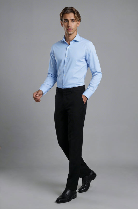 Classic Light Blue Poplin Shirt