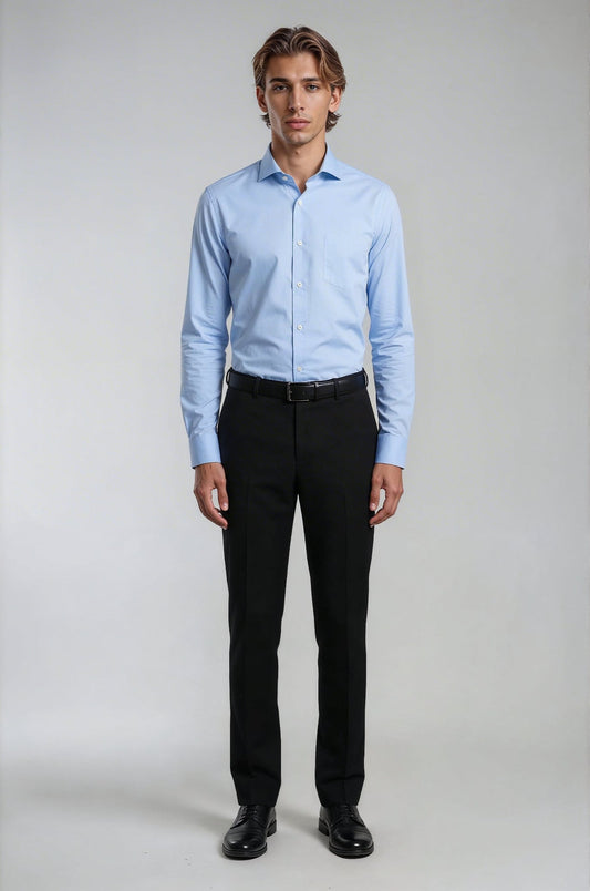 Classic Light Blue Poplin Shirt