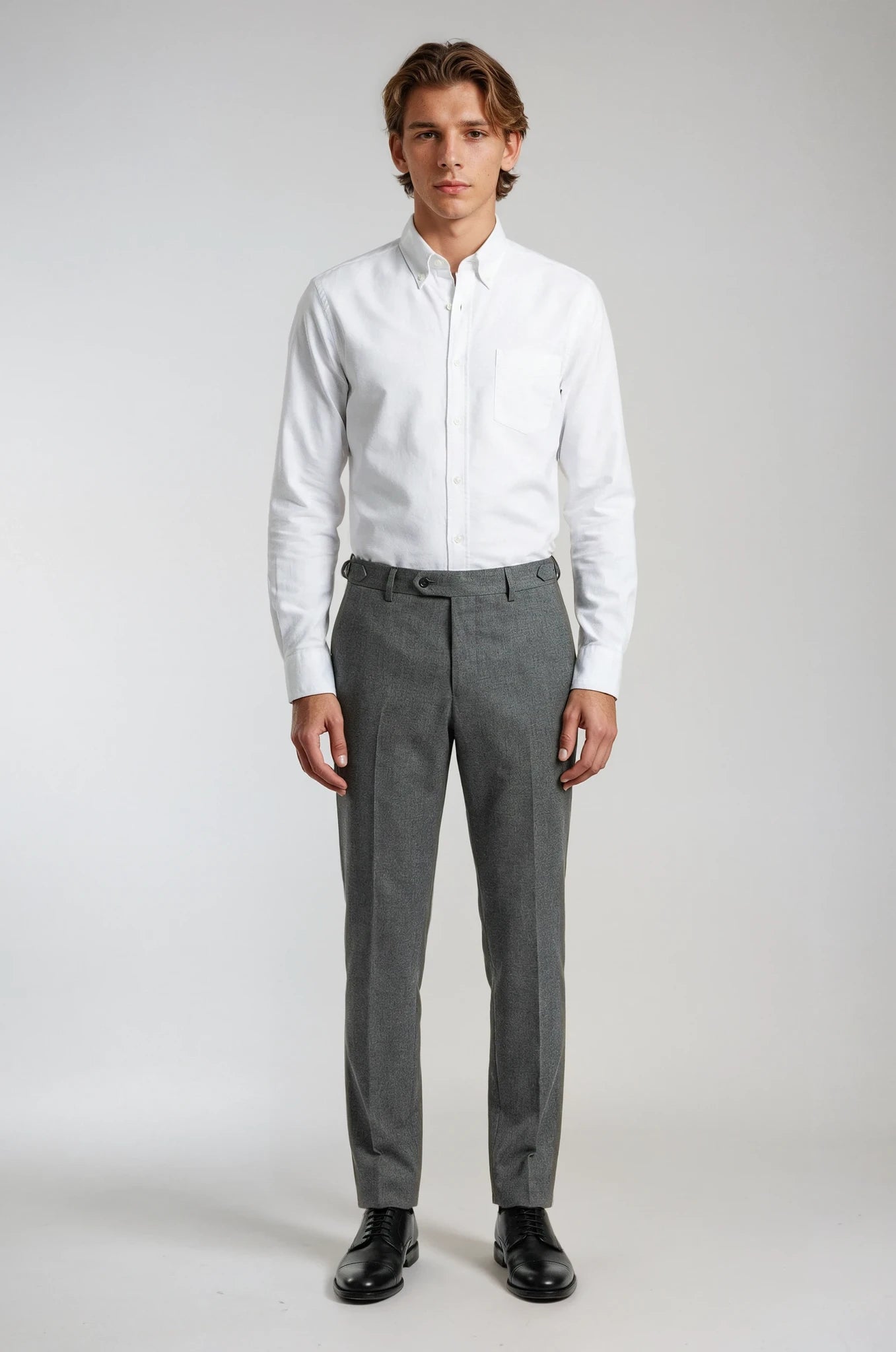 Wool Grey Gurkha Pant