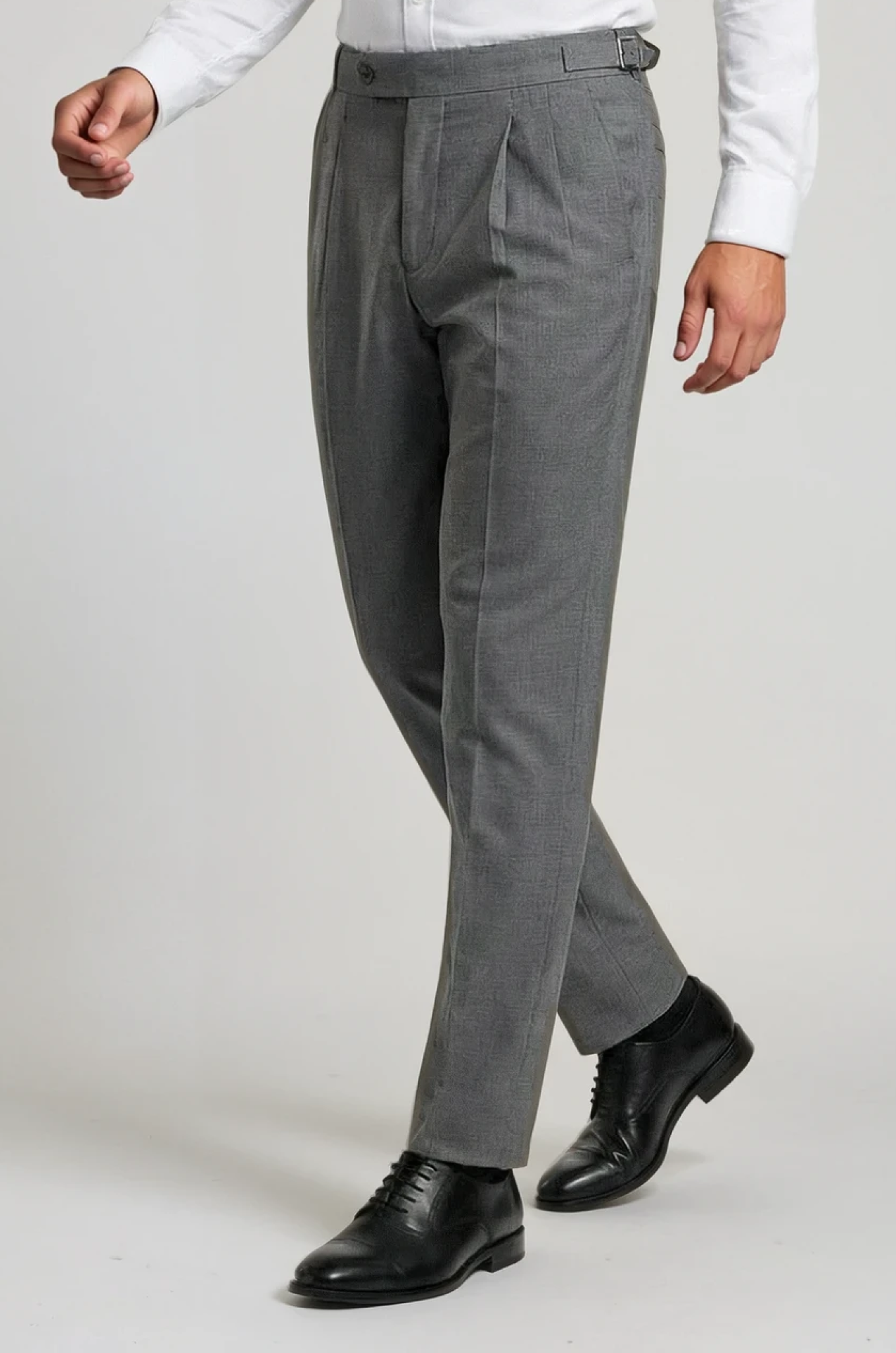 Wool Grey Gurkha Pant