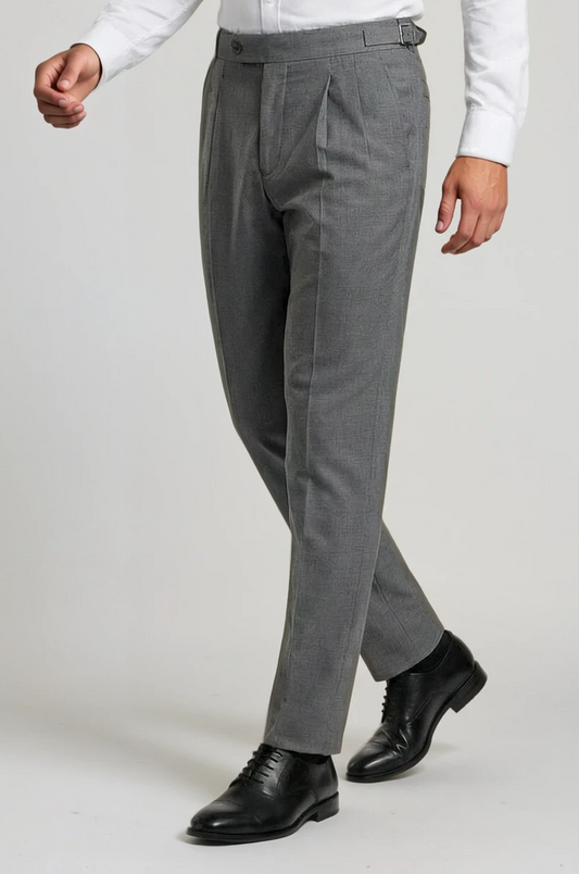 Wool Grey Gurkha Pant
